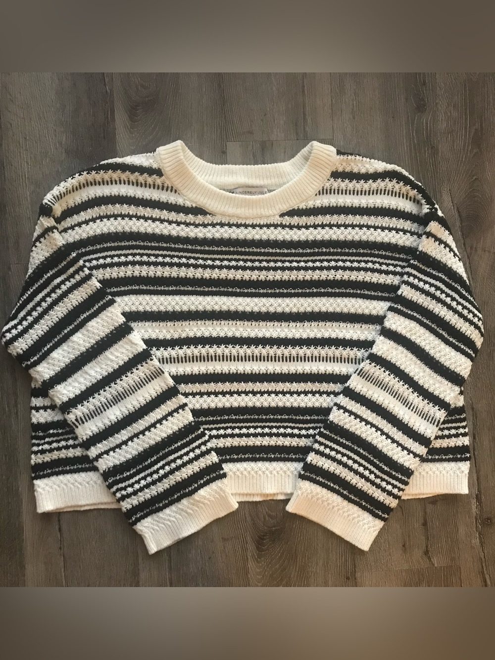 Sincerely Jules Striped Sweater Size Medium
